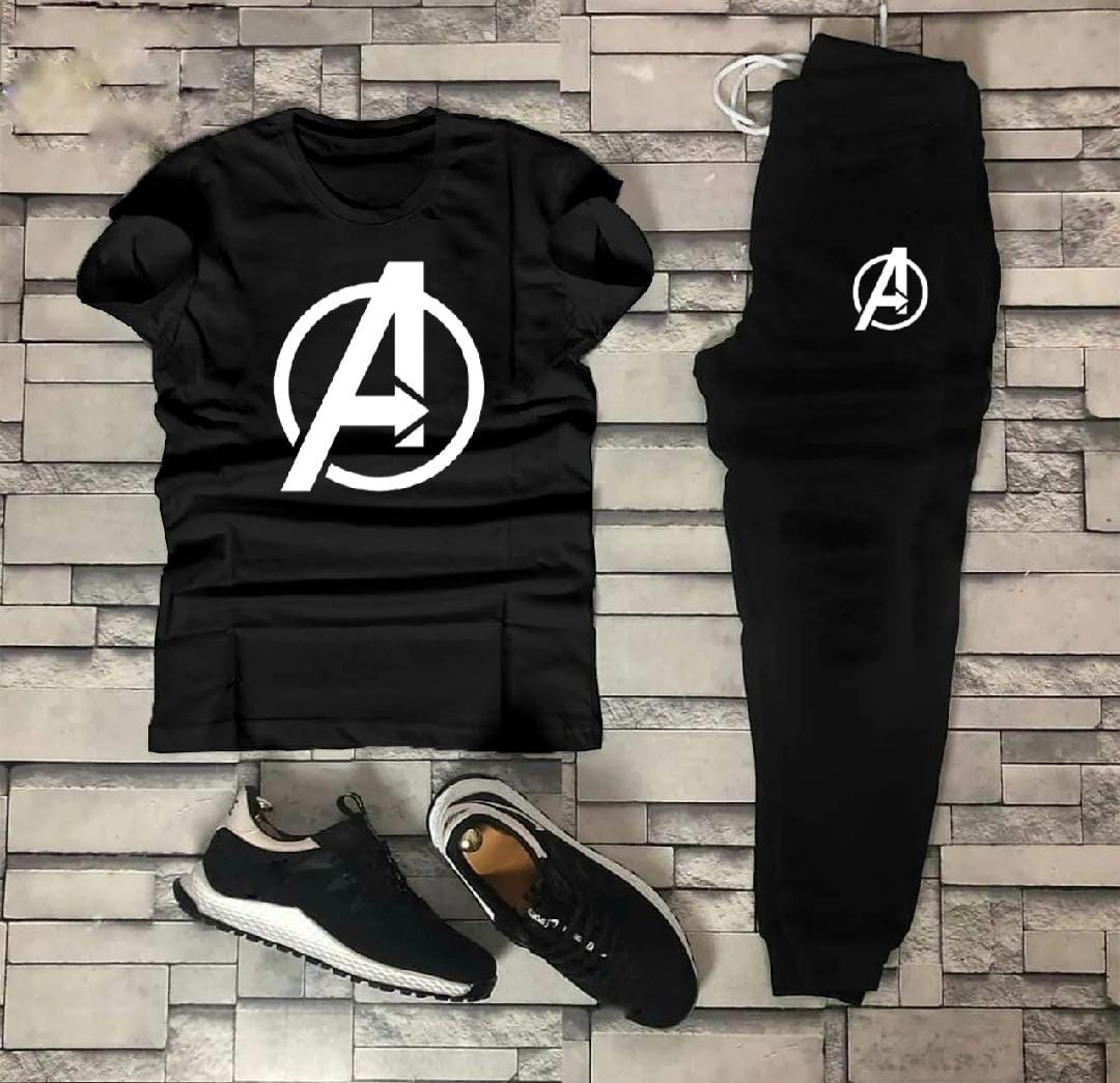 Pack of 2| Yellow Summer Printed Tracksuit For Men & Boys | Soft & Comfortable Fabric Trouser and shirt for men Printed Tracksuit